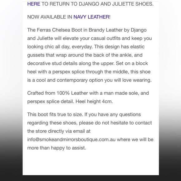 Django & Juliette “Ferris” NWOT No Box size 40 (9.5) please see pics full descri - Picture 15 of 15